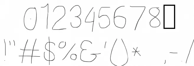 Proton Light Extended Font OTHER CHARS