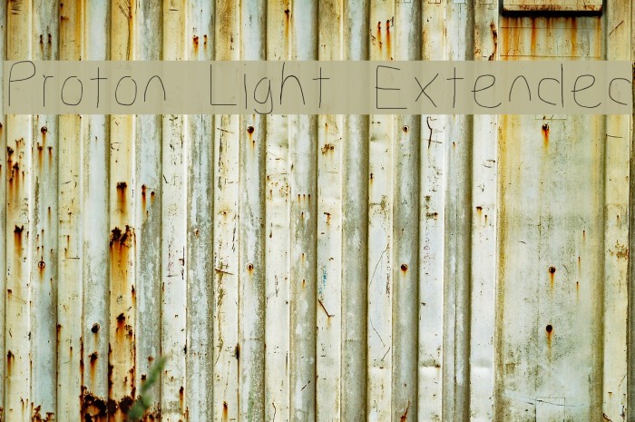 Proton Light Extended Font examples