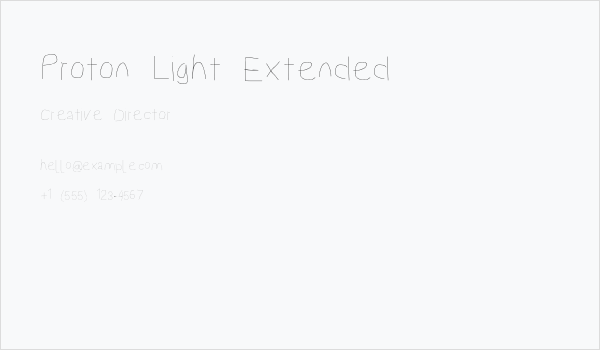 Proton Light Extended Business Card