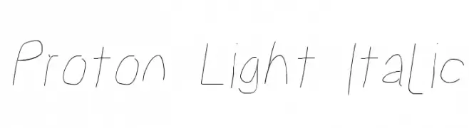 Proton Light Italic  नि: शुल्क फ़ॉन्ट्स डाउनलोड