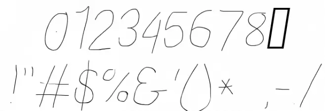 Proton Light Italic Font OTHER CHARS