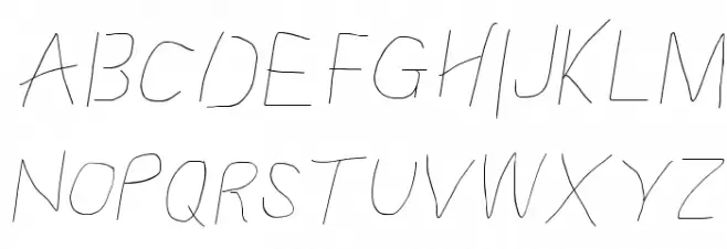 Proton Light Italic Schriftart Groß