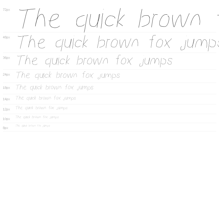 Proton Light Italic Waterfall