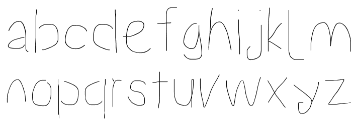 Proton Light Font LOWERCASE