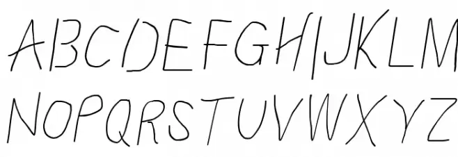 Proton Regular Condensed Italic 字体 大写