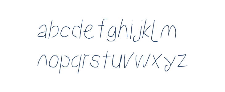 Proton Regular Condensed Italic Lowercase