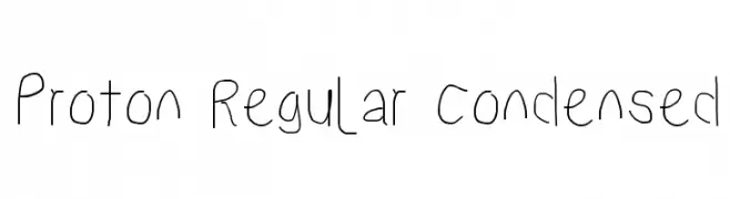 Proton Regular Condensed  Descarca Fonturi Gratis