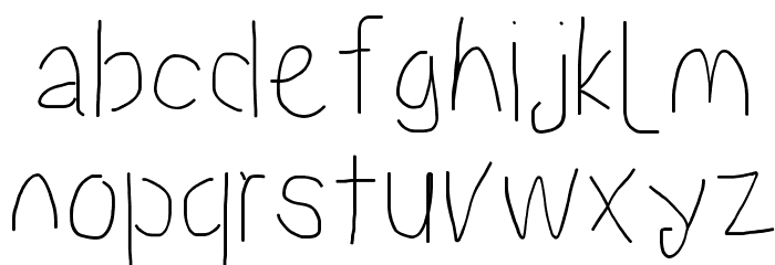 Proton Regular Condensed Font LOWERCASE
