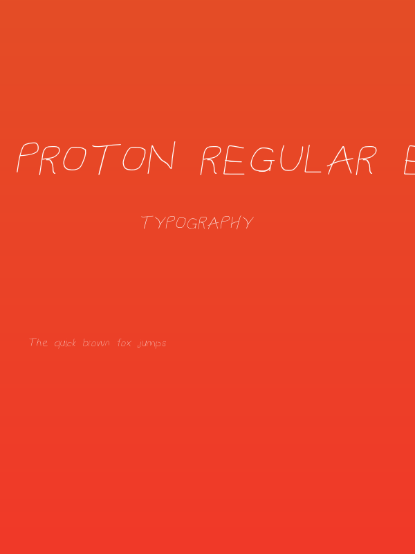 Proton Regular Extended Italic Poster