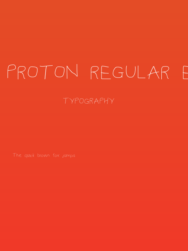 Proton Regular Extended Poster