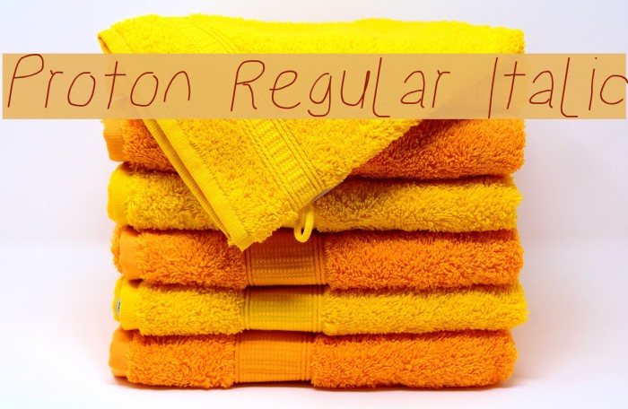 Proton Regular Italic Example 2