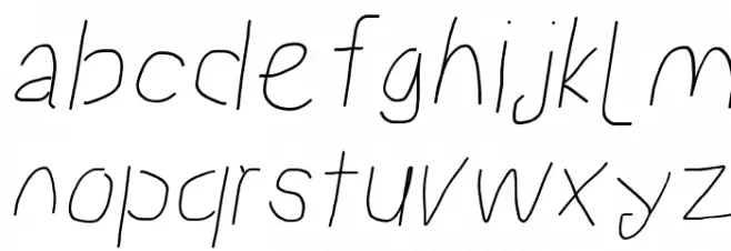 Proton Regular Italic 字体 小写
