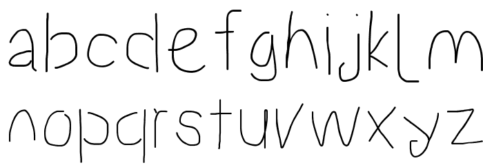 Proton Regular Font LOWERCASE