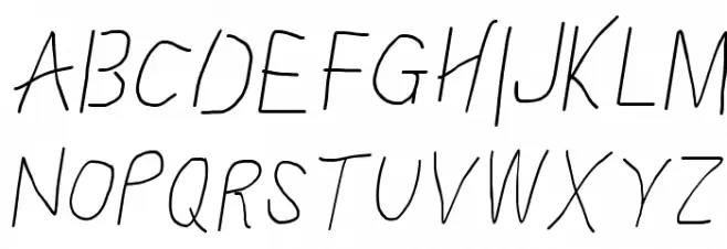Proton SemiBold Condensed Italic Schriftart Groß