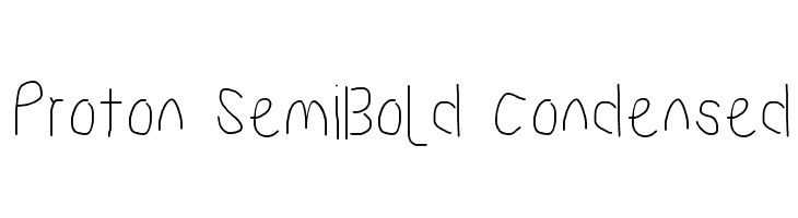 Proton SemiBold Condensed  Free Fonts Download