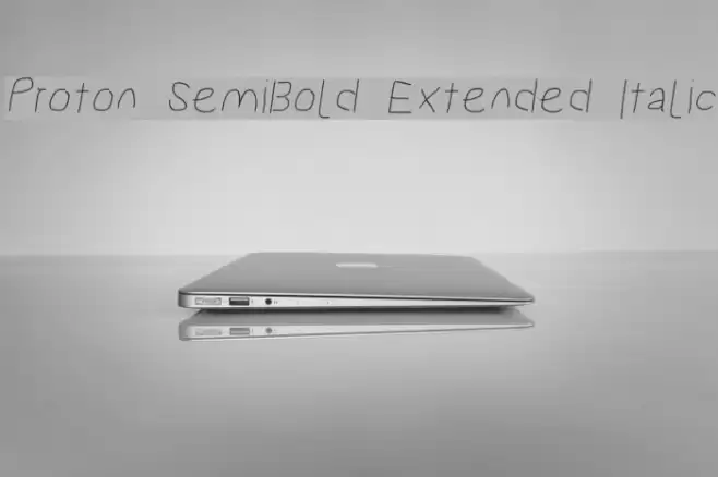 Proton SemiBold Extended Italic  examples