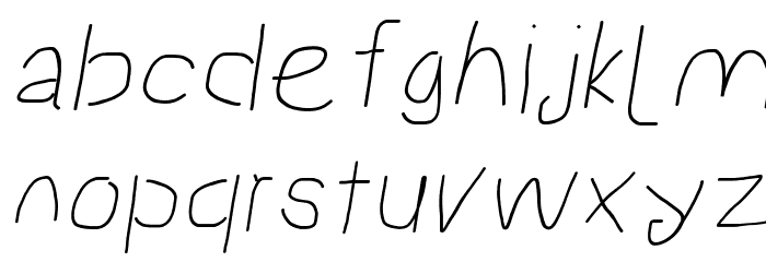 Proton SemiBold Extended Italic Font LOWERCASE