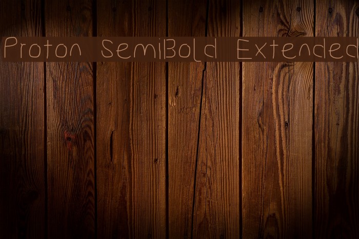 Proton SemiBold Extended Font examples