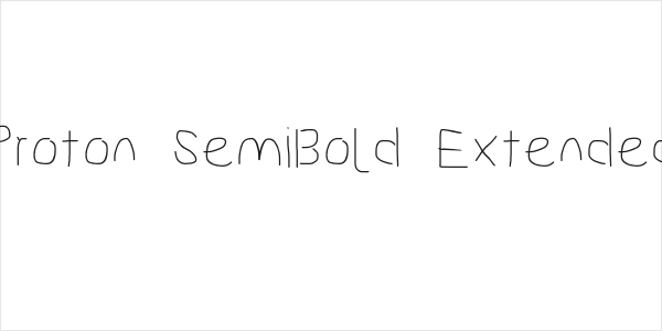 Proton SemiBold Extended Logo