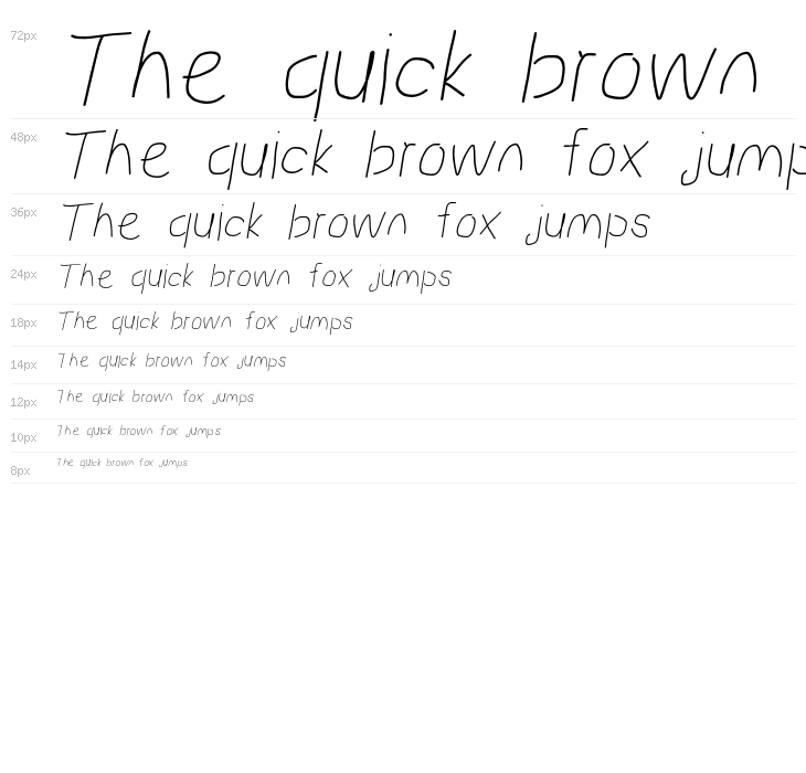 Proton SemiBold Italic Waterfall