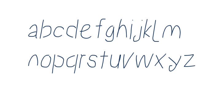 Proton SemiBold Italic Lowercase