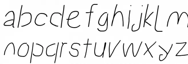 Proton SemiBold Italic Font LOWERCASE