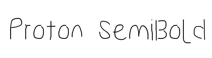 Proton SemiBold  Frei Schriftart Herunterladen