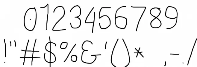 Proton SemiBold Font OTHER CHARS