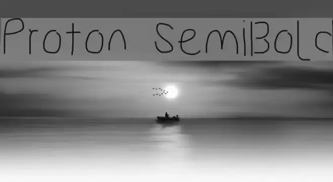 Proton SemiBold Font examples