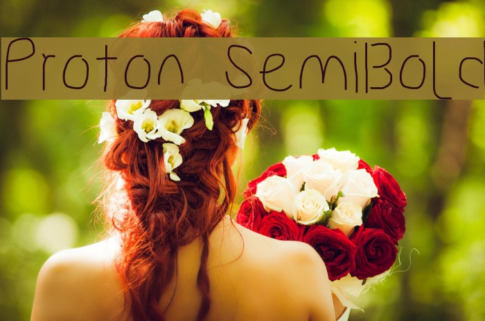 Proton SemiBold Font examples