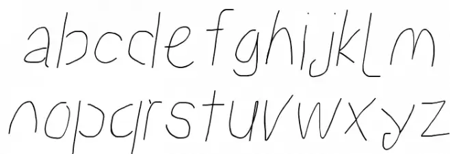 Proton Semilight Condensed Italic Schriftart Kleinbuchstaben