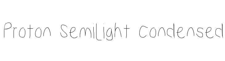 Proton Semilight Condensed  لخطوط تنزيل