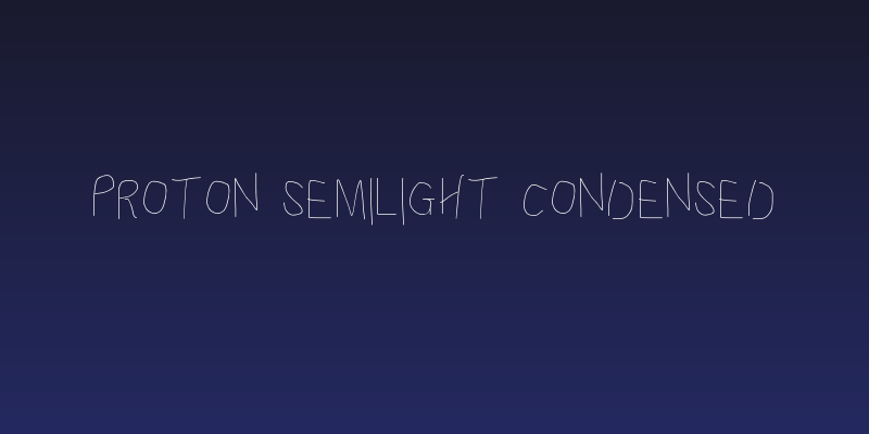 Proton Semilight Condensed Social Header