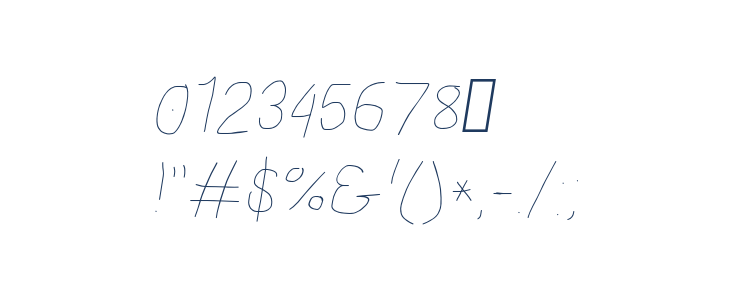 Proton Semilight Extended Italic Other Characters