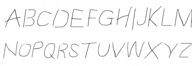 Proton Semilight Extended Italic Schriftart Groß