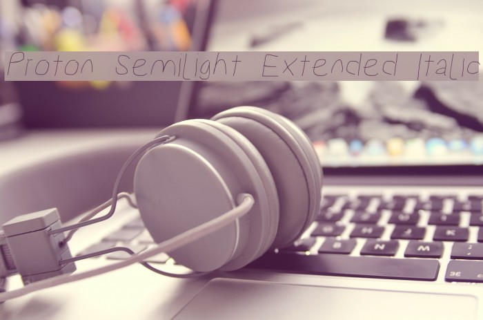 Proton Semilight Extended Italic Example 1