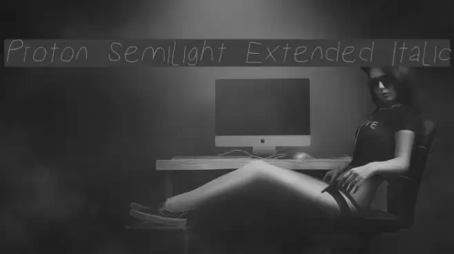 Proton Semilight Extended Italic  examples