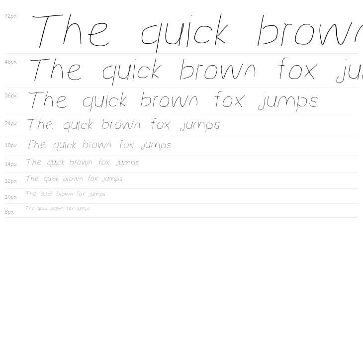 Proton Semilight Extended Italic Waterfall