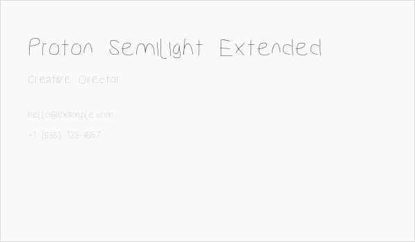Proton Semilight Extended Business Card