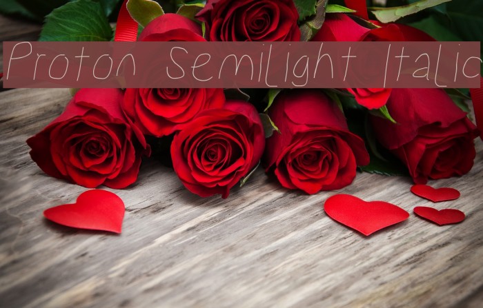 Proton Semilight Italic Example 1