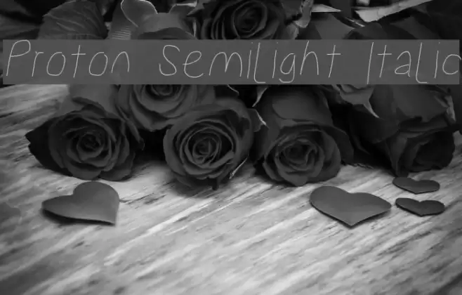 Proton Semilight Italic  examples