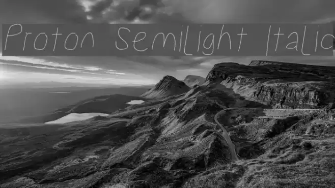 Proton Semilight Italic  examples