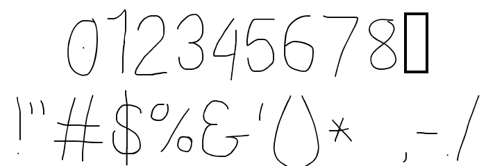 Proton Semilight Font OTHER CHARS