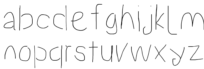 Proton Semilight Font LOWERCASE