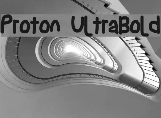Proton UltraBold Font examples