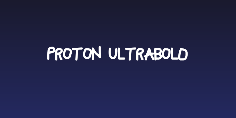 Proton UltraBold Social Header