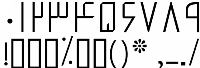Proton Font OTHER CHARS
