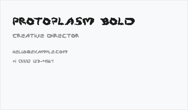 Protoplasm Bold Business Card