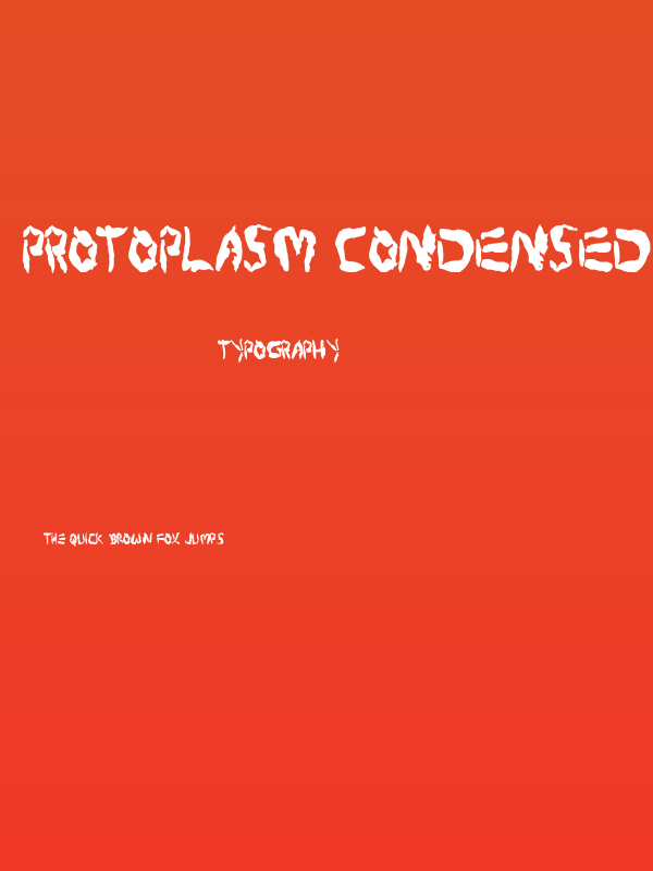 Protoplasm Condensed Poster
