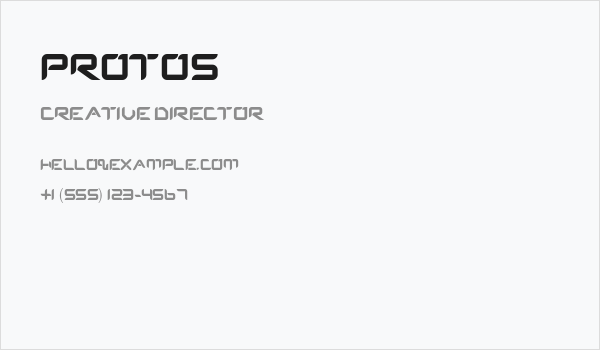 Protos Business Card